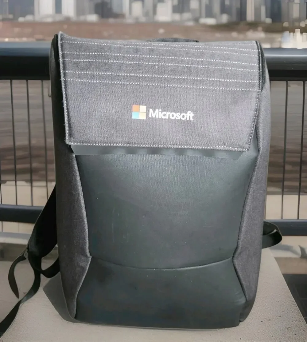 Microsoft Ogio Slalom Gray Laptop Backpack 15, Work/Travel/School Bag Euc